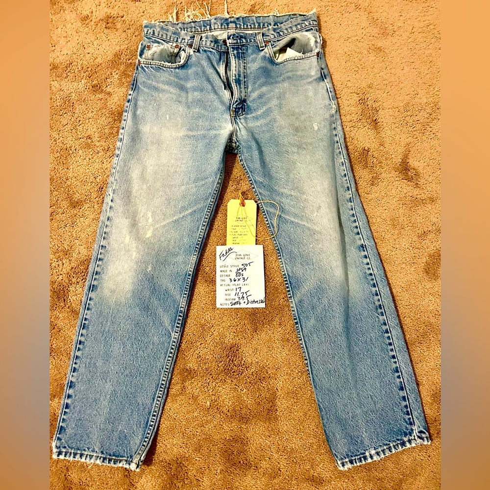 1980’s 505 Levi’s from Jean Genie Vintage
